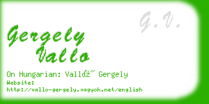 gergely vallo business card